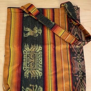 Multicolor Patterned Tote Bag